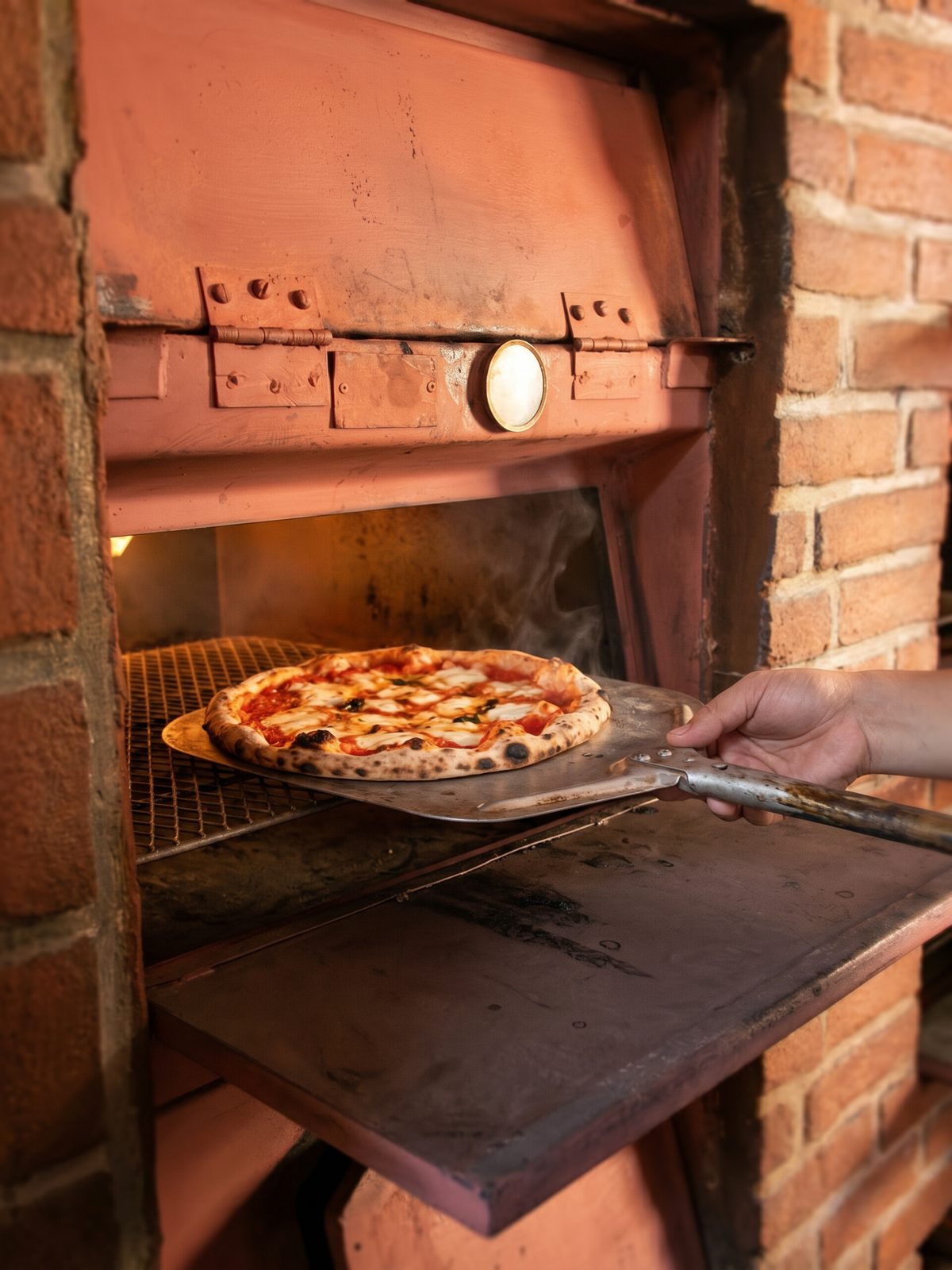 Pizza artesanal en horno tradicional de Beto's Pizza, Avándaro